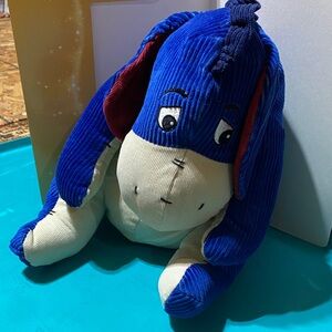 Vintage Disney Store Corduroy Eeyore Plush